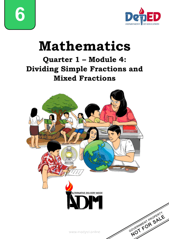 Math 6 Module 4: Dividing Simple Fractions and Mixed Fractions